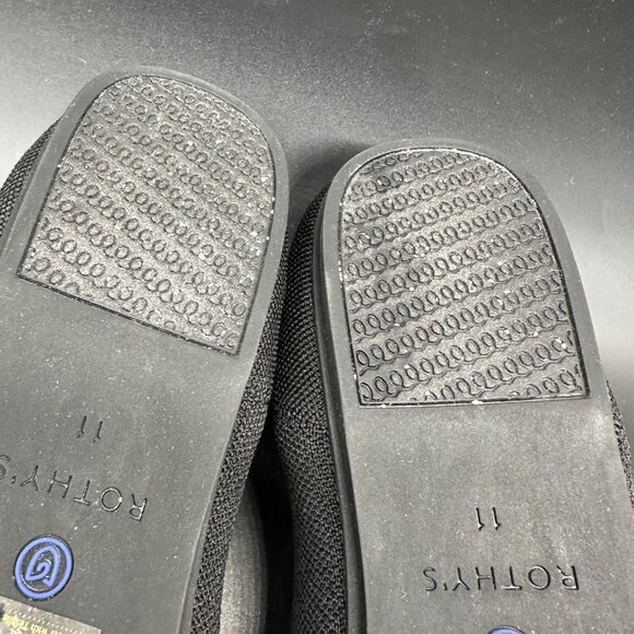 Rothys Ballet Flats Shoes Womens Size 11 Black Round Slip On Business Casual - Picture 13 of 13